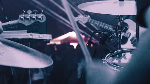 musical instrument gray guitar and drums drum